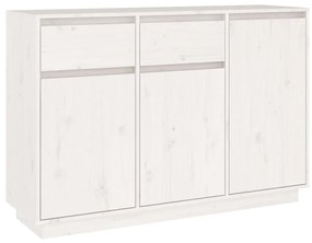 814330 vidaXL Servantă, alb, 110x34x75 cm, lemn masiv de pin