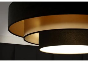 Plafonieră LED Duolla LUNETA LED/26W/230V d. 60 cm 4000K negru/auriu