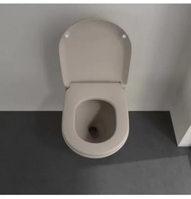 Capac WC, Villeroy&amp;Boch Antao, cu inchidere lenta, Almond, 8M67S1AM