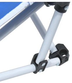 Șezlong de grădină albastru