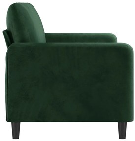 Canapea cu 2 locuri, verde inchis, 140 cm, catifea Verde inchis, 158 x 77 x 80 cm