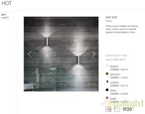Aplica perete design modern LOOK AP2 BRUNITO 164823