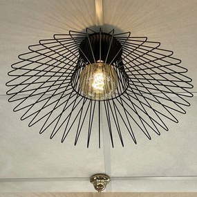 Plafonieră ONLI DUCCIO 1xE27/22W/230V d. 60 cm negru