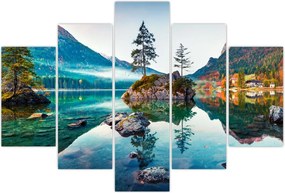 Tablou - Lacul Hintersee, Alpii Bavarezi, Austria (150x105 cm)