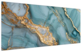 Tablou - Marmură turcoaz (120x50 cm)