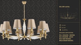 Candelabru 10 brate realizat manual Fellino