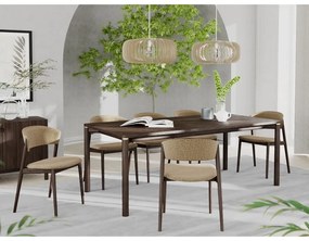 Masă de dining maro extensibilă 95x180 cm Arun – Unique Furniture