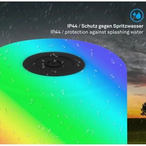 Lampă LED RGB reîncărcabilă de masă Briloner 7462015 LED/1,5W/5V IP44 negru