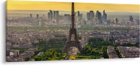 Tablou - Panorama Parisului (120x50 cm)