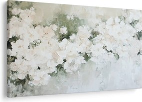 Tablou - Abstracție de Flori Albe (90x60 cm)