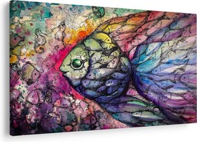 Tablou - Peștișorul colorat (90x60 cm)