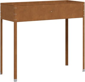 vidaXL Jardinieră de grădină, 100,5x40,5x90 cm, oțel la intemperii