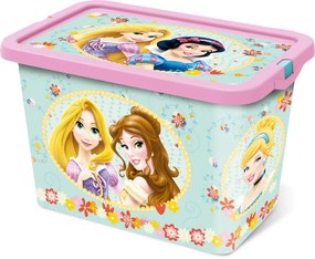 Prințesele Disney Tea Party cutie de depozitare din plastic 7 L