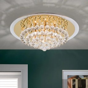 Plafoniera eleganta cristal K9 diam. 50cm Gloria DLU 2378/6/50 gold OR