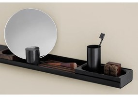 Raft din metal pentru baie Blomus, lungime 71 cm, negru