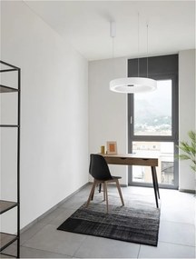 Pendul LED dimabil design modern MORBIDO alb