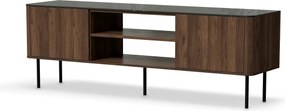 Comoda TV SOLANO, nuc/negru, PAL laminat, 150x40x55 cm