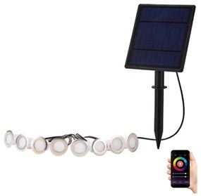 Corp de iluminat LED RGB solar dimabil Immax NEO 07905L 8xLED/0,25W/5V IP65 Tuya