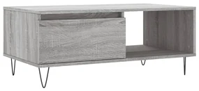 830570 vidaXL Măsuță de cafea, gri sonoma, 90x50x36,5 cm, lemn prelucrat