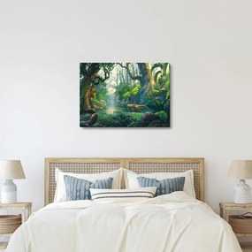 Tablou - Ilustrare pădure tropicală (70x50 cm)