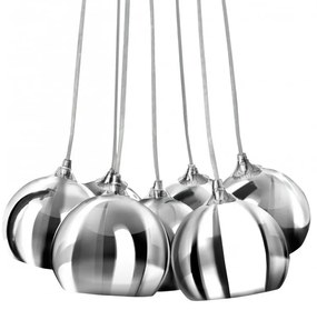 Lustra design modern Noa 7 chrome/white