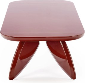 Măsuță de cafea dreptunghiulară Lumis 120 cm - burgund