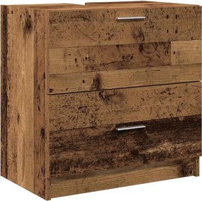 vidaXL Dulap de Baie cu raft Lemn Vechi 59 x 37 x 59 cm Lemn compozit