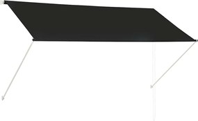 vidaXL Copertină retractabilă, antracit, 250 x 150 cm