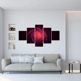 Tablou modern cu abstacțiune  (125x70 cm), în 40 de alte dimensiuni noi