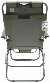 Cattara 13516 Șezlong pliabil Comfort , verde, 155x 61 cm