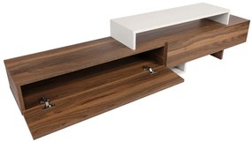 Comoda TV Nirvana - Teak, Alb