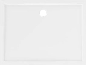 Mexen Flow cadă de duș dreptunghiulară slim 100 x 80 cm, alb lucios - 46R108010