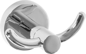 Cuier dublu Rea Mist 02 crom lucios