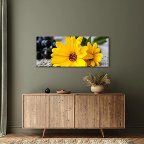 Tablou cu flori galbene (120x50 cm)