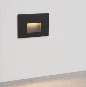 Spot aplicat perete exterior LED 3000K IP65 Pik negru