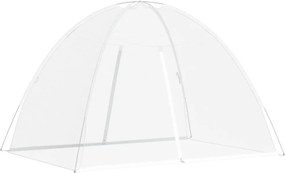 vidaXL Plasa țânțari Mongolia cu uși, 220 ochiuri alb 200x150x140 cm