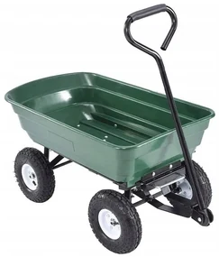ShopJK CĂRUCIOR DE GRĂDINĂ BASCULABIL 350KG 75L - WO01