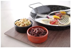 Tigaie adanca paella cu 2 manere, otel emailat, 20,5 cm diametru x 5,7 cm inaltime , Hendi, potrivita si pentru servire
