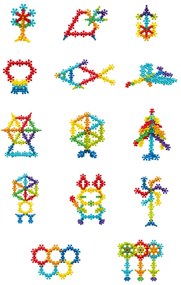 JOC DE CONSTRUCTIE STEAM - FLORICELE COLORATE (90 PIESE) - BUFNITEL (188D-31)