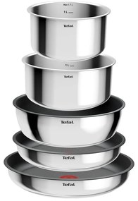 Set de vase pentru gătit 9 buc. din aluminiu INGENIO Cook Eat L881S904 – Tefal