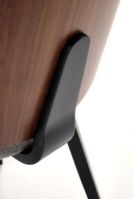 Scaun K563 nuc/gri/negru H81 cm