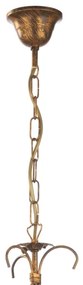 Lustră pe lanț LUCREZIA 1xE27/22W/230V bronz ONLI