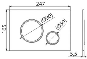 Set vas wc suspendat rimless cu capac soft close Oslo, rezervor incastrat si clapeta alb lucios Alcaplast