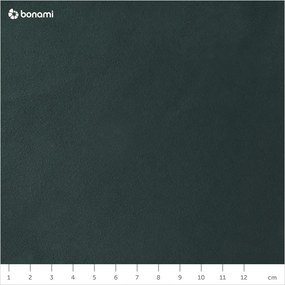 Fotoliu cu tapițerie din catifea White Label Bon, verde închis