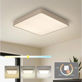 Brilagi - Plafonieră LED POOL SQUARE, 36W, 230V, 3000/4000/6000K, 40x40 cm, bej