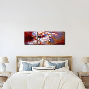 Tablou - Balerină,pictură (cu ceas) (90x30 cm)
