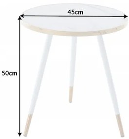 Neînvins Masa de conferinta Paris 45 cm alba