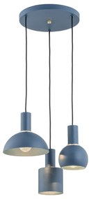 Lustra cu 3 pendule design minimalist SINES blue