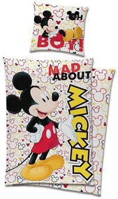 Disney Mickey Set de lenjerie Mad 140×200cm, 70x90 cm