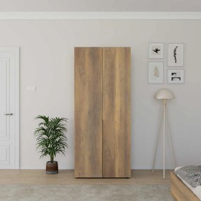 Dulap Haine Adore Oryana cu 5 rafturi si umeras, 90 x 210 x 62 cm